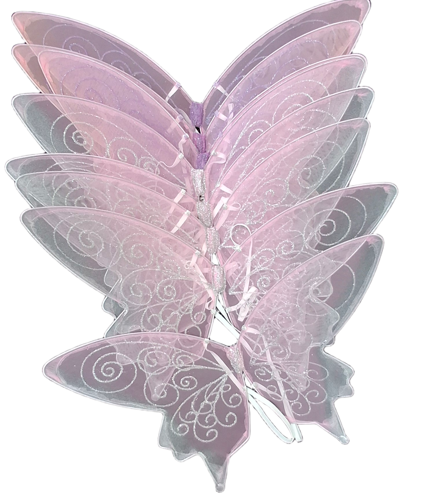 10 Childrens Fairy wings Party Pack Bundle for fairy parties, fancy dress  and halloween