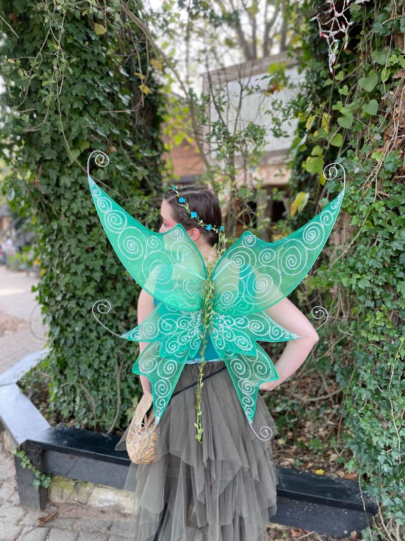 Titania fairy wings in green