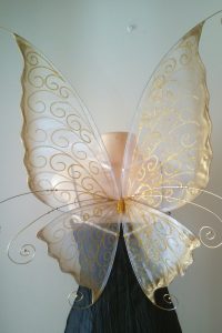 Adult Fairy wings in white and gold